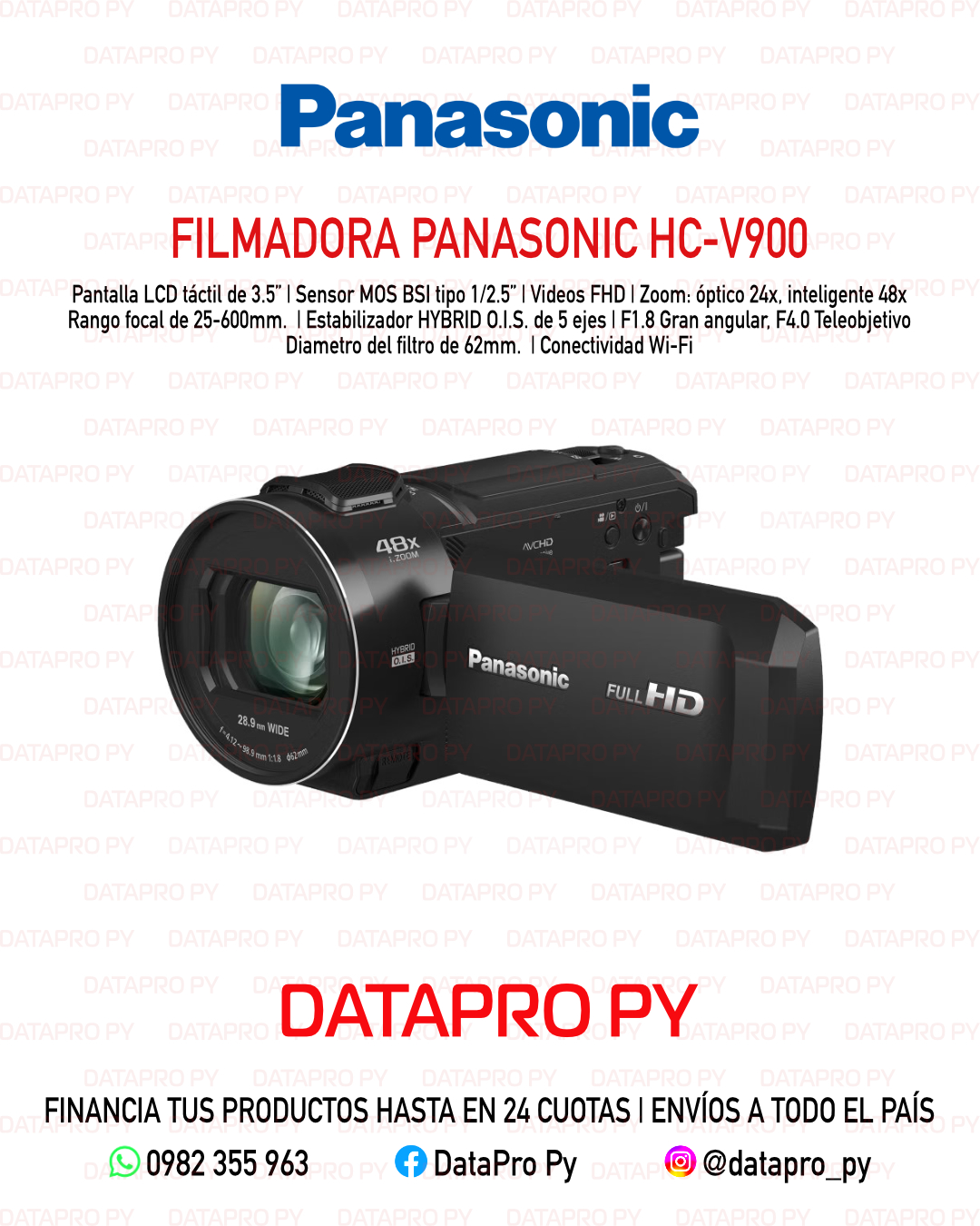 Filmadora Panasonic HC-V900 Full HD